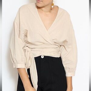 Esby Apparel Wrap Top